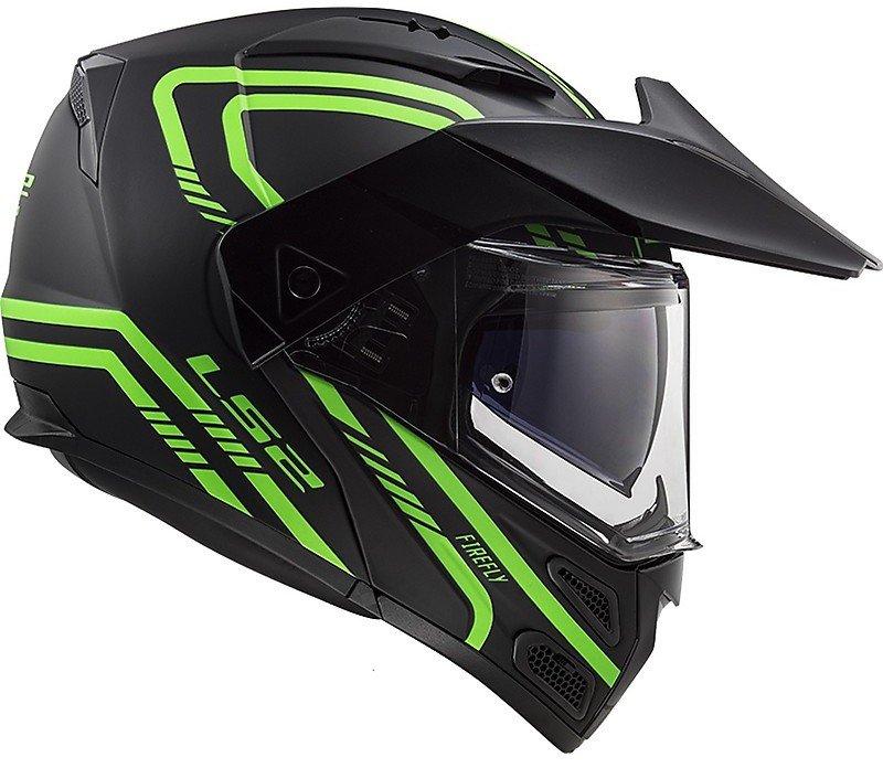 Мотошлем LS2 FF324 Metro Evo Firefly Matt Glow Green P/J