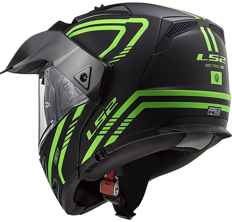 Мотошлем LS2 FF324 Metro Evo Firefly Matt Glow Green P/J