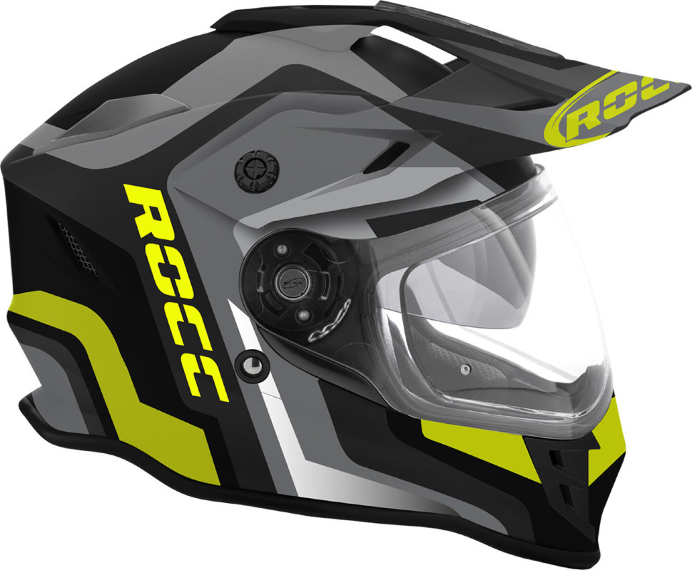 Мотошлем Rocc 781 Schwarz/Neon Gelb