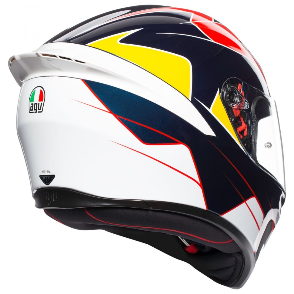 Мотошлем AGV K1 Pitlane Blue/Red/Yellow