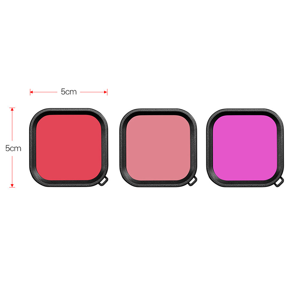 Набор фильтров для воды MSCAM Waterproof Housing Case Filter Cover for Gopro 8 black