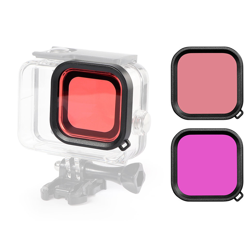 Набор фильтров для воды MSCAM Waterproof Housing Case Filter Cover for Gopro 8 black