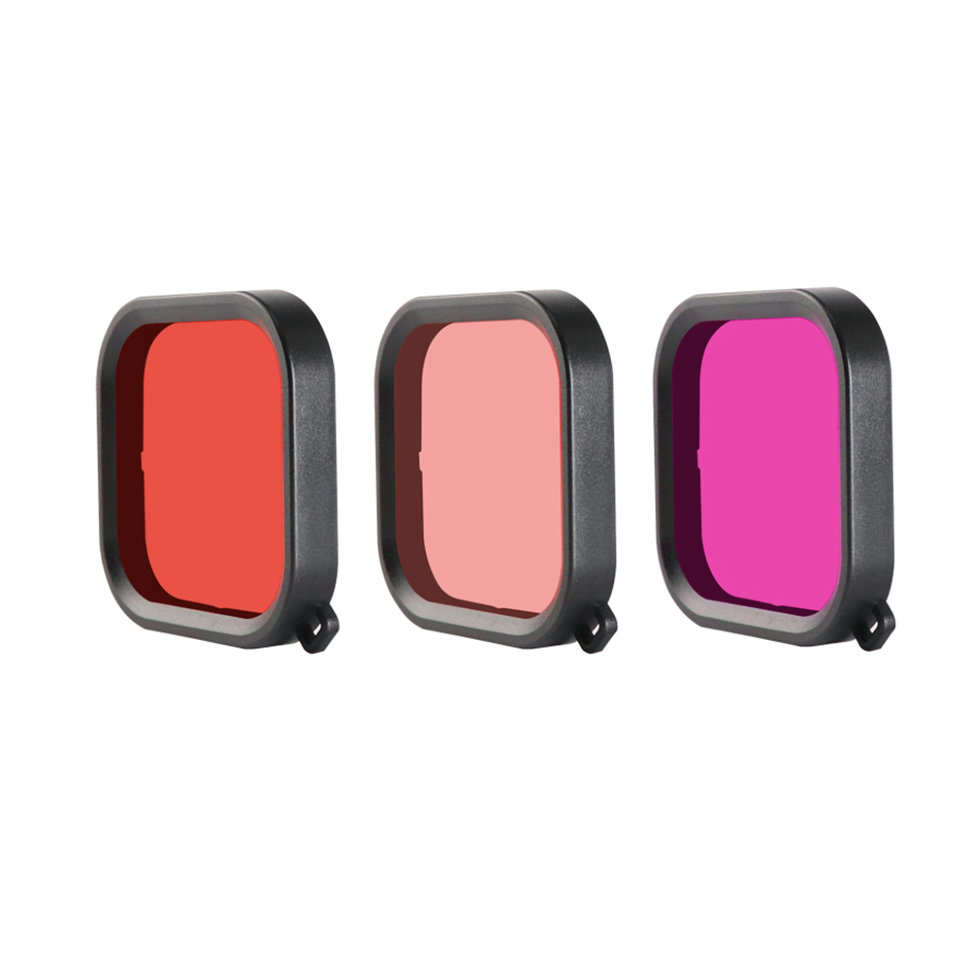 Набор фильтров для воды MSCAM Waterproof Housing Case Filter Cover for Gopro 8 black