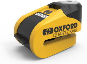 Замок с сигнализацией Oxford Quartz XA10 Disc Lock Yellow/Black (LK216)
