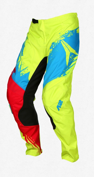 Мотоштаны Alias A2 Brushed Chartreuse/Blue