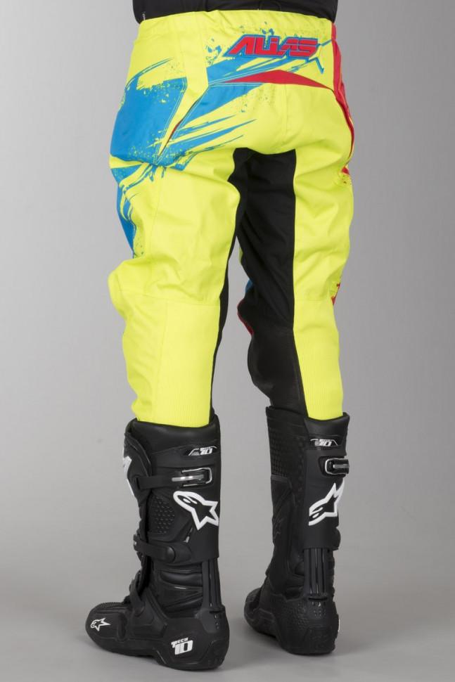 Мотоштаны Alias A2 Brushed Chartreuse/Blue