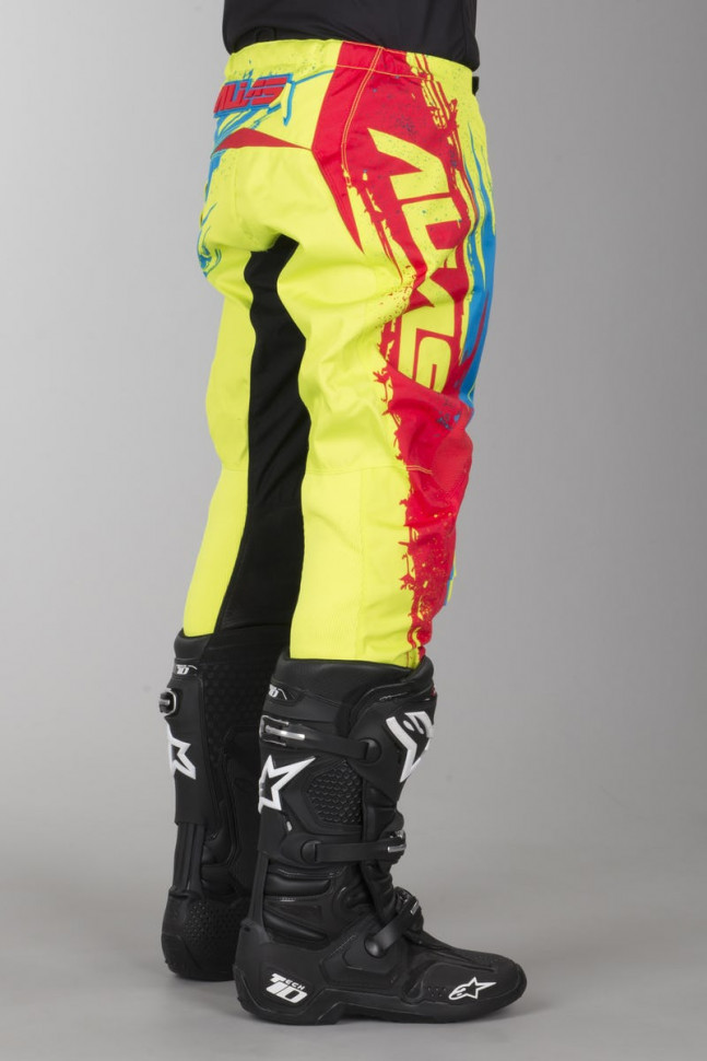 Мотоштаны Alias A2 Brushed Chartreuse/Blue