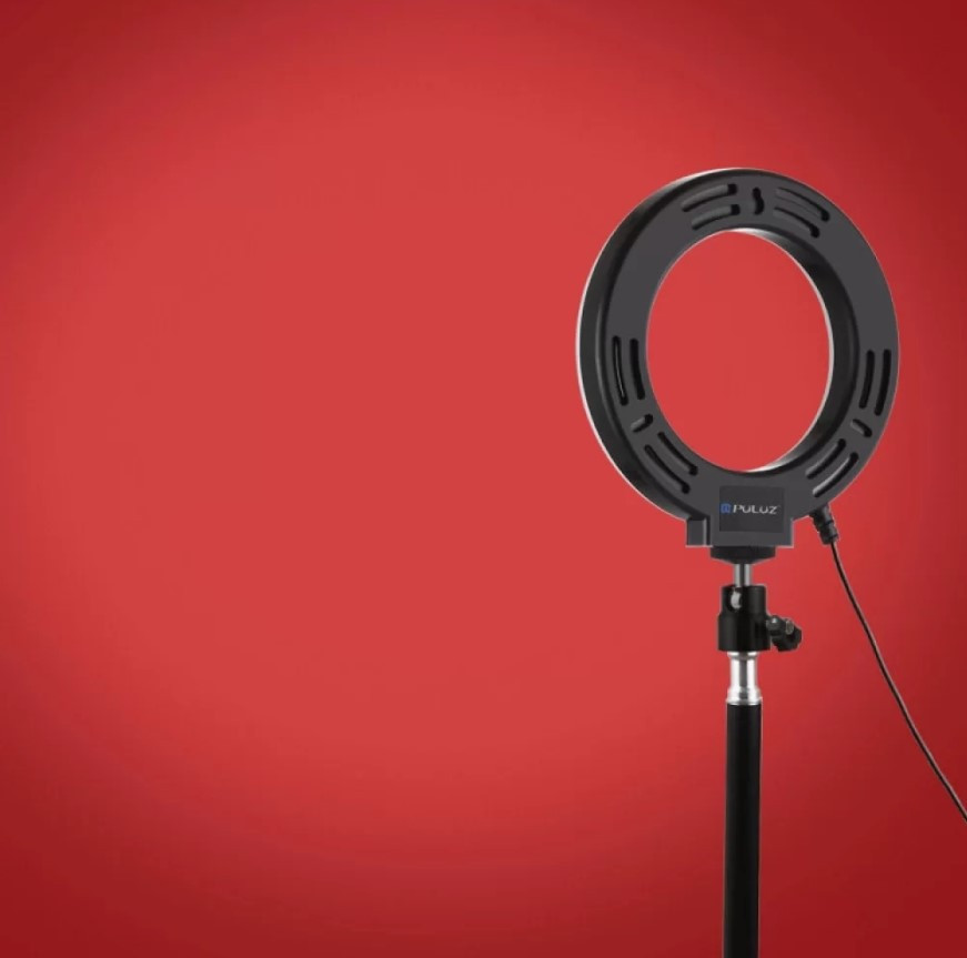 Кольцевой свет со стойкой Puluz PKT3047B RGB Ring Light 16 см. 12W (58183)