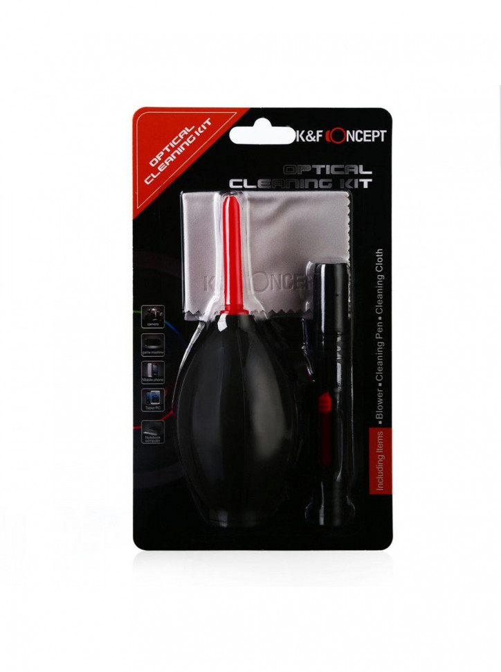 Набор для очистки линз 3 в 1 K&F (SKU.1694)