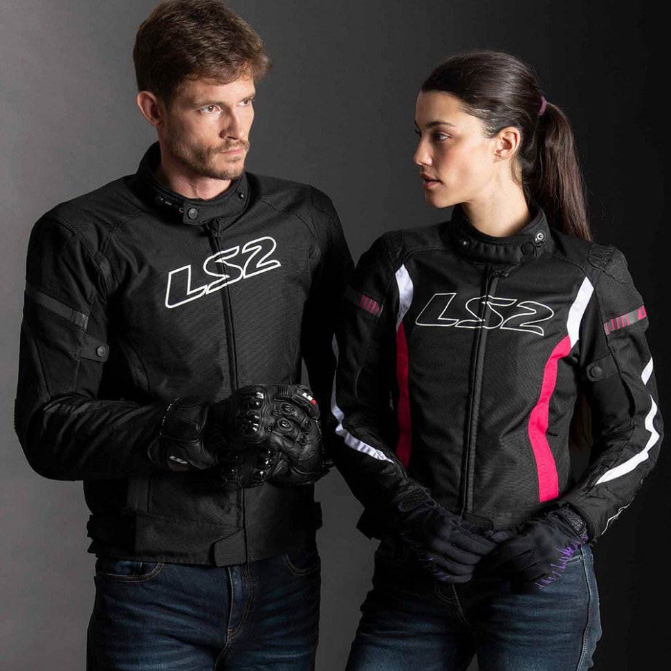 Мотокуртка жіноча LS2 Gate Lady Jacket Black/Pink
