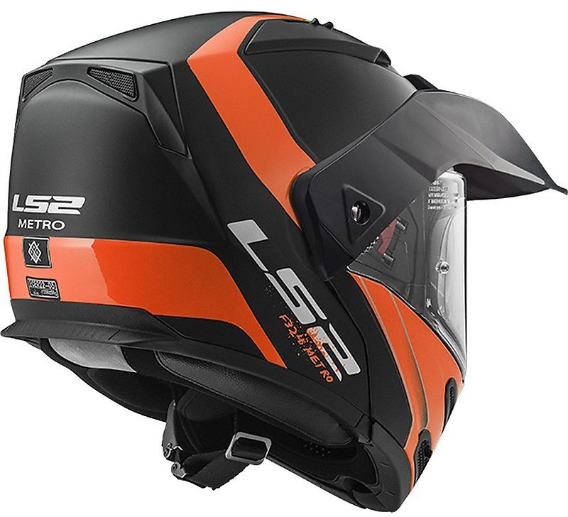 Мотошлем LS2 FF324 Metro Evo Rapid Matt Black/Orange