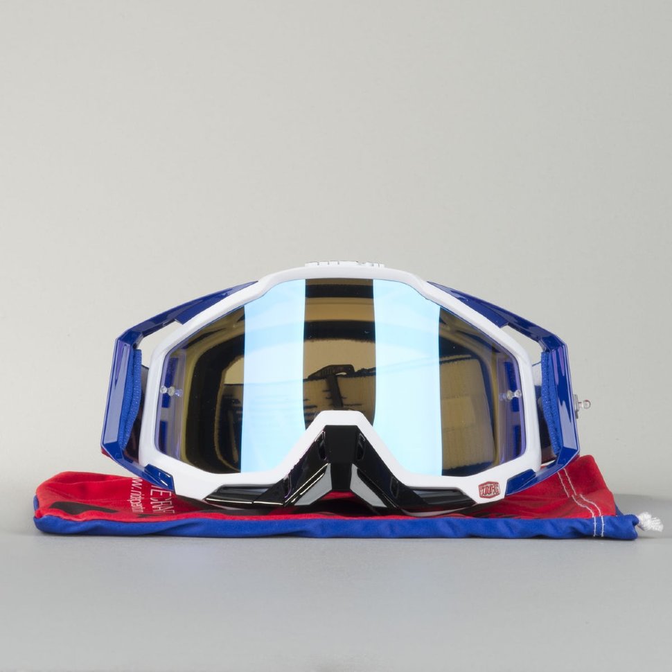 Мото очки 100% Racecraft Cobalt Blue Mirror Lens Blue (50110-002-02)