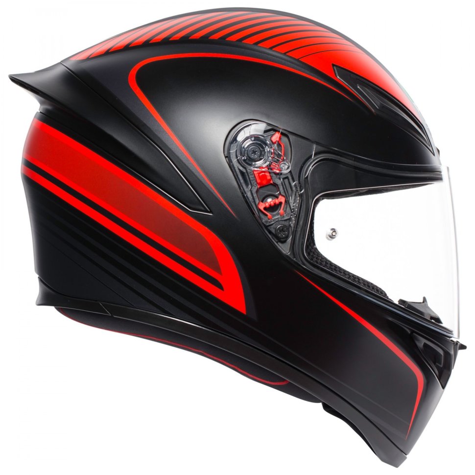 Мотошлем AGV K1 Warmup Matt Black/Red
