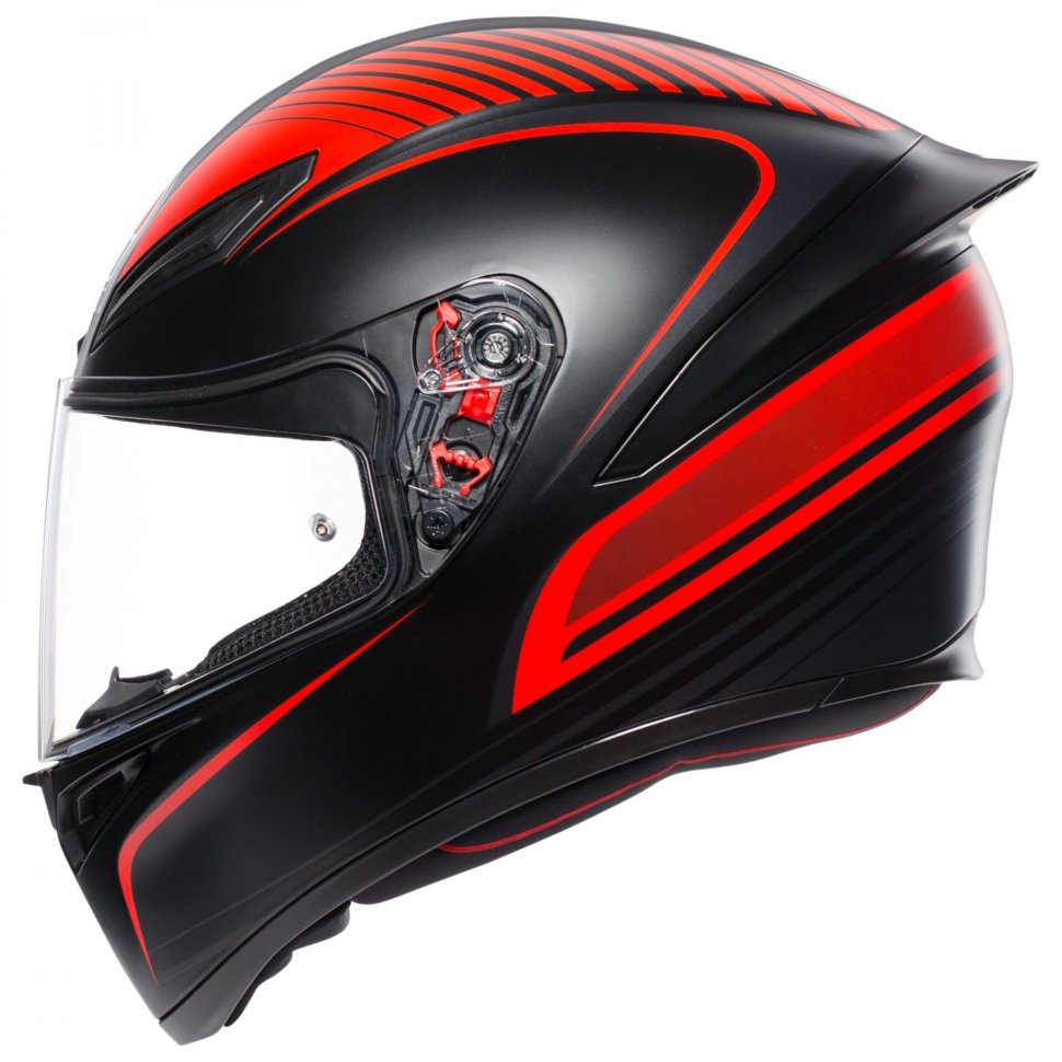 Мотошлем AGV K1 Warmup Matt Black/Red