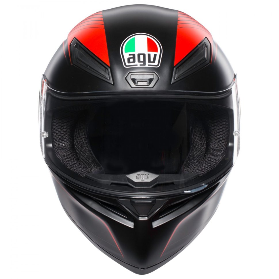 Мотошлем AGV K1 Warmup Matt Black/Red