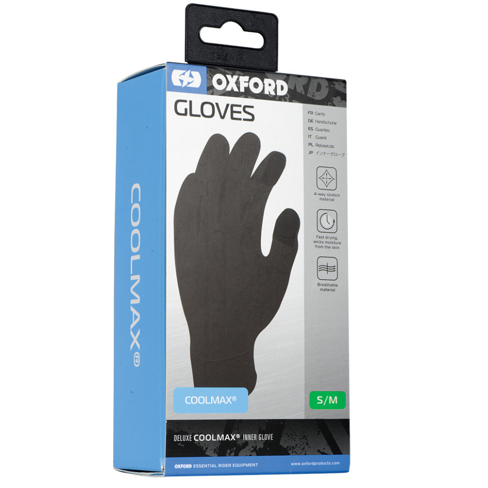 Мотоперчатки Oxford Gloves Coolmax Black