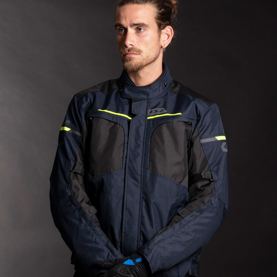 Мотокуртка LS2 Endurance Man Jacket Blue/Black/H-V Yellow