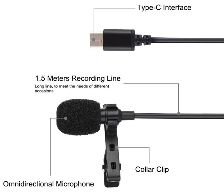 Микрофон петличка Puluz PU425