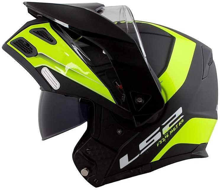 Мотошлем LS2 FF324 Metro Evo Rapid Matt Black/Yellow