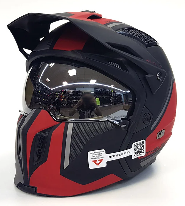 Мотошлем MT Helmets Streetfighter SV Twin Matt Red