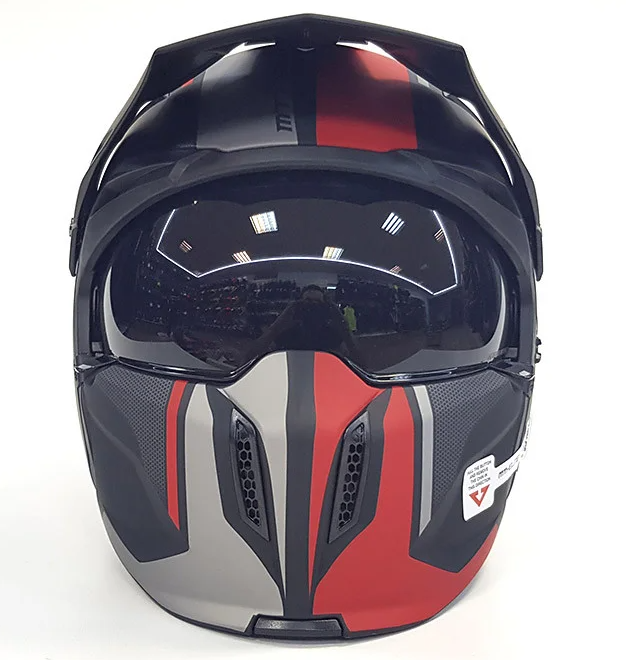 Мотошлем MT Helmets Streetfighter SV Twin Matt Red