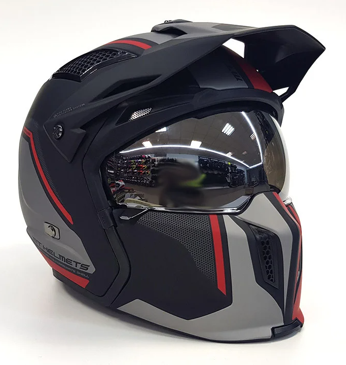 Мотошлем MT Helmets Streetfighter SV Twin Matt Red