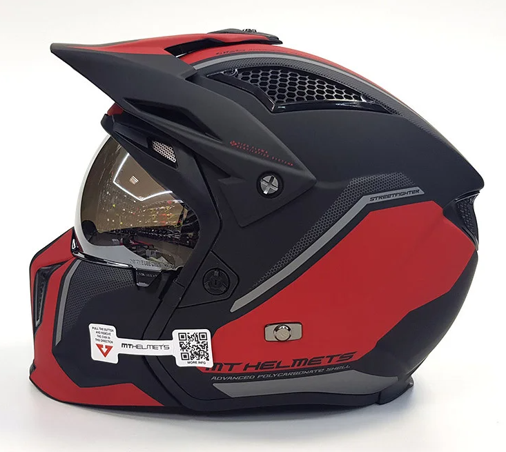 Мотошлем MT Helmets Streetfighter SV Twin Matt Red