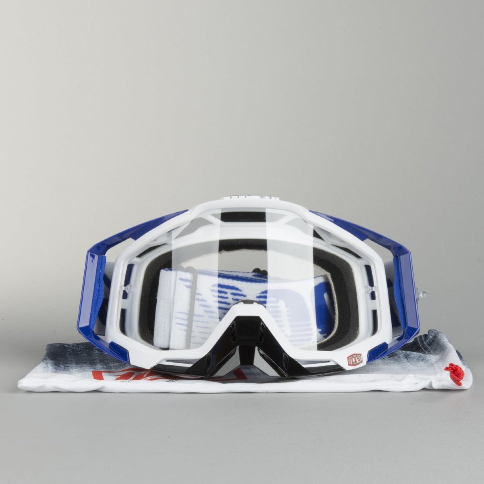 Мото очки 100% Racecraft Cobalt Blue Clear Lens (50100-002-02)