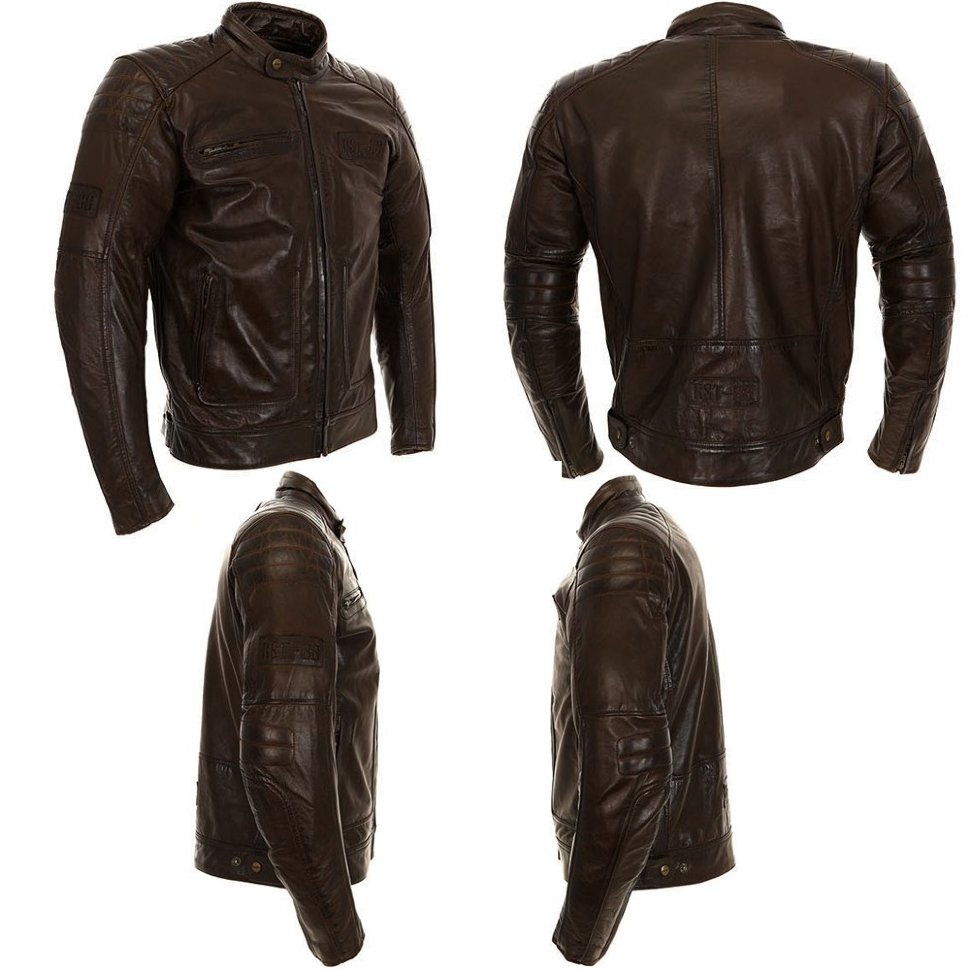 Мотокуртка мужская RST 2833 Roadster II CE M Lthr Jkt Tobbaco Brn