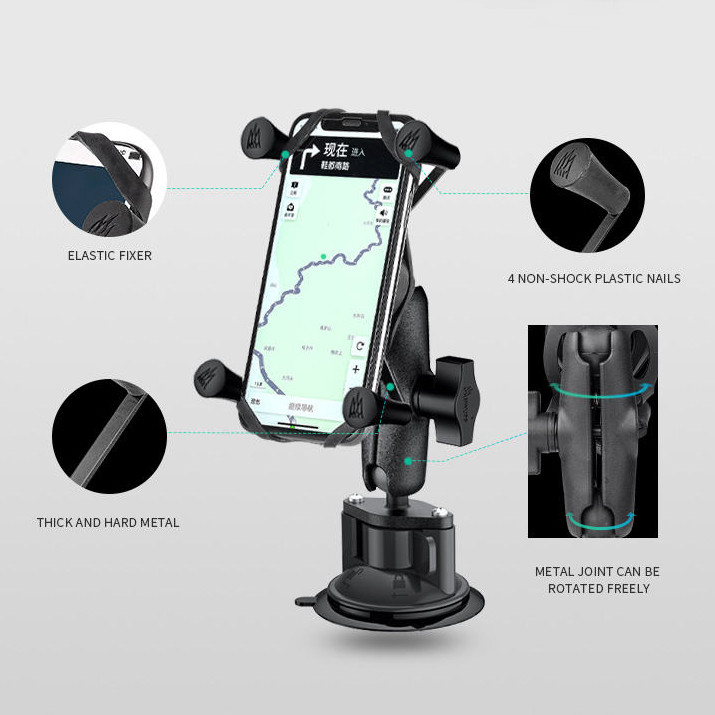 Держатель краб для телефона на присоске OsoPro Universal Car Phone Holder (XP026X)
