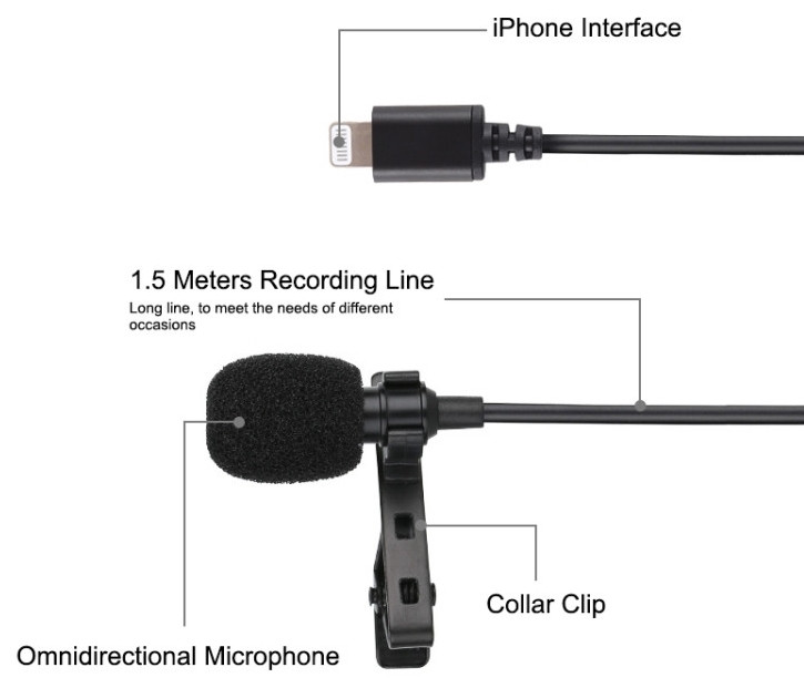 Микрофон петличка Puluz PU426