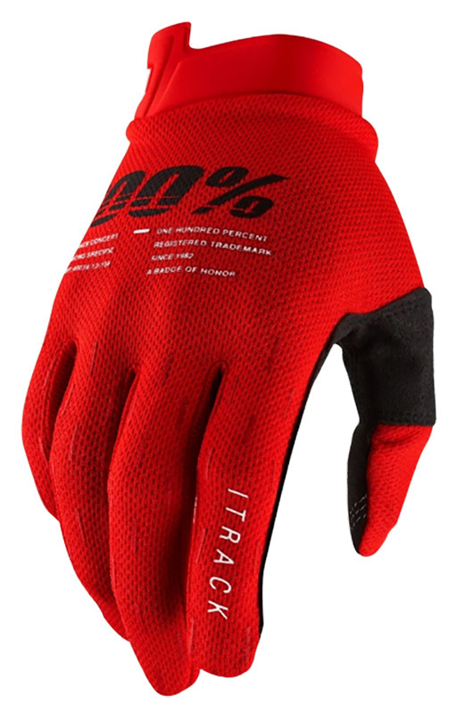 Мотоперчатки Ride 100% Itrack Glove Red