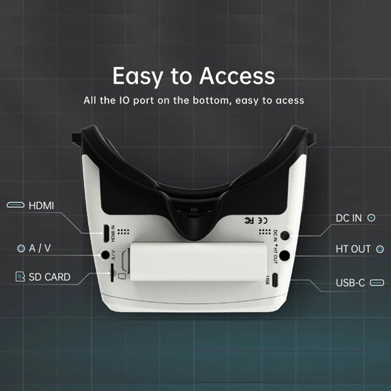 Відео шолом для FPV Skyzone Cobra X V4 5.8G LCD (COBRAX5G)
