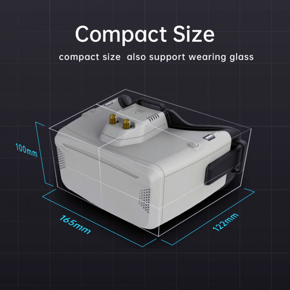 Відео шолом для FPV Skyzone Cobra X V4 5.8G LCD (COBRAX5G)