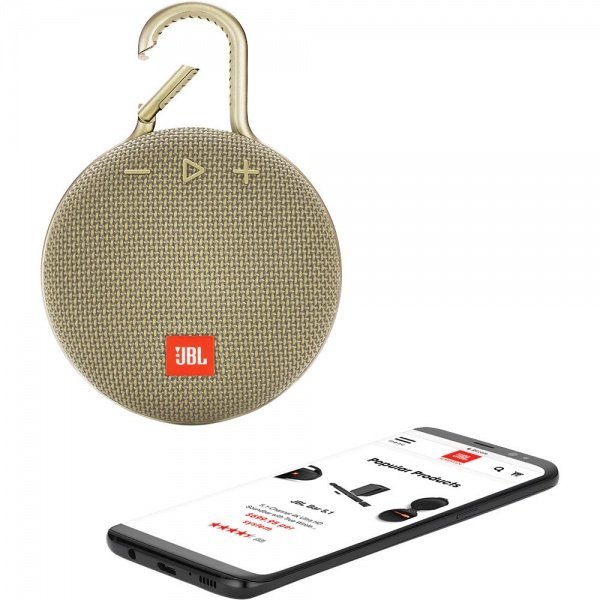 Портативна система JBL Clip 3 Sand (JBLCLIP3SAND)