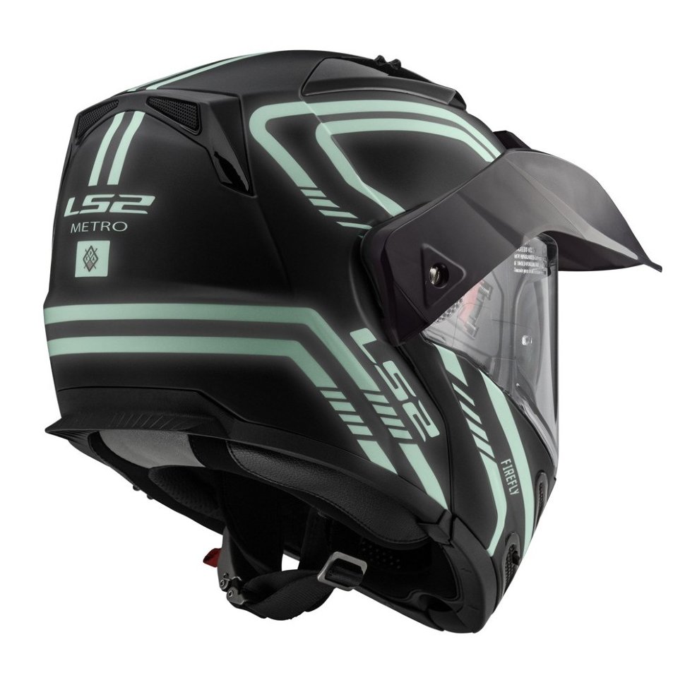 Мотошлем LS2 FF324 Metro Firefly Matt Black P/J