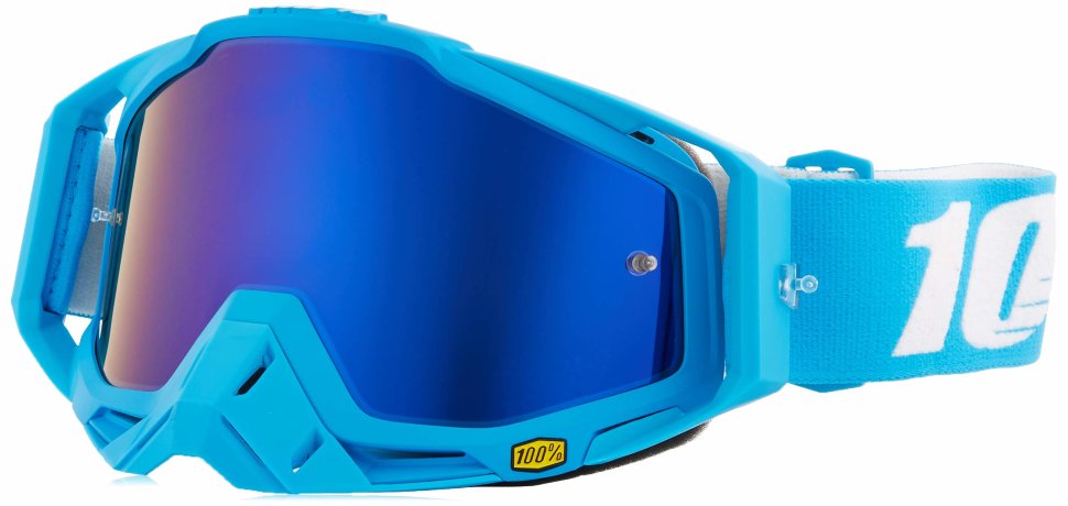 Мото очки 100% Racecraft Monoblock Mirror Lens Blue (50110-245-02)