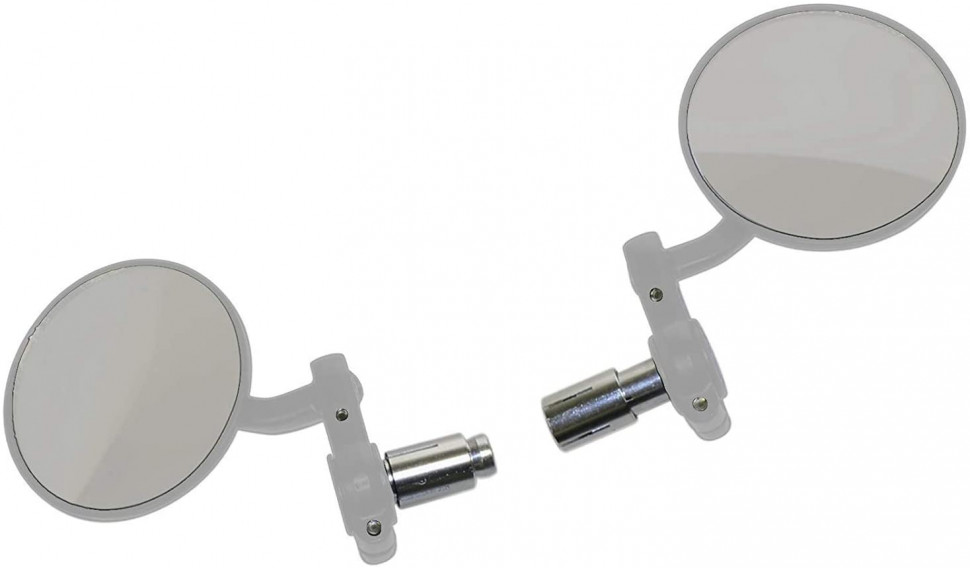 Комплект мотозеркал Oxford Bar End Mirrors Silver (OX121)