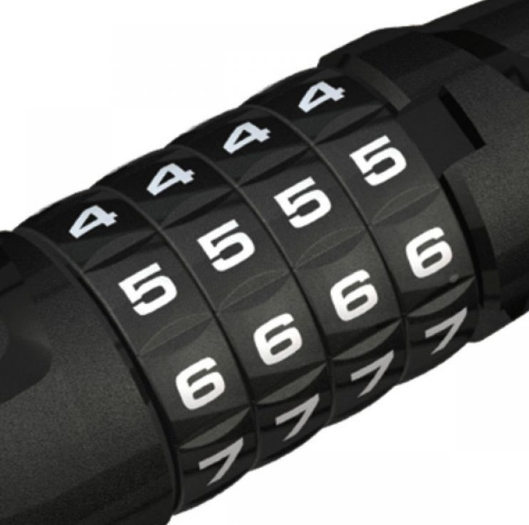 Трос противоугонный спиральный ABUS 5510C/180 Numero SCMU Red (165269)