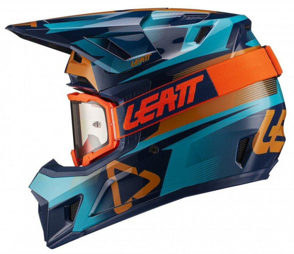 Мотошлем Leatt Helmet GPX 7.5 V21.1 + Goggle Blue