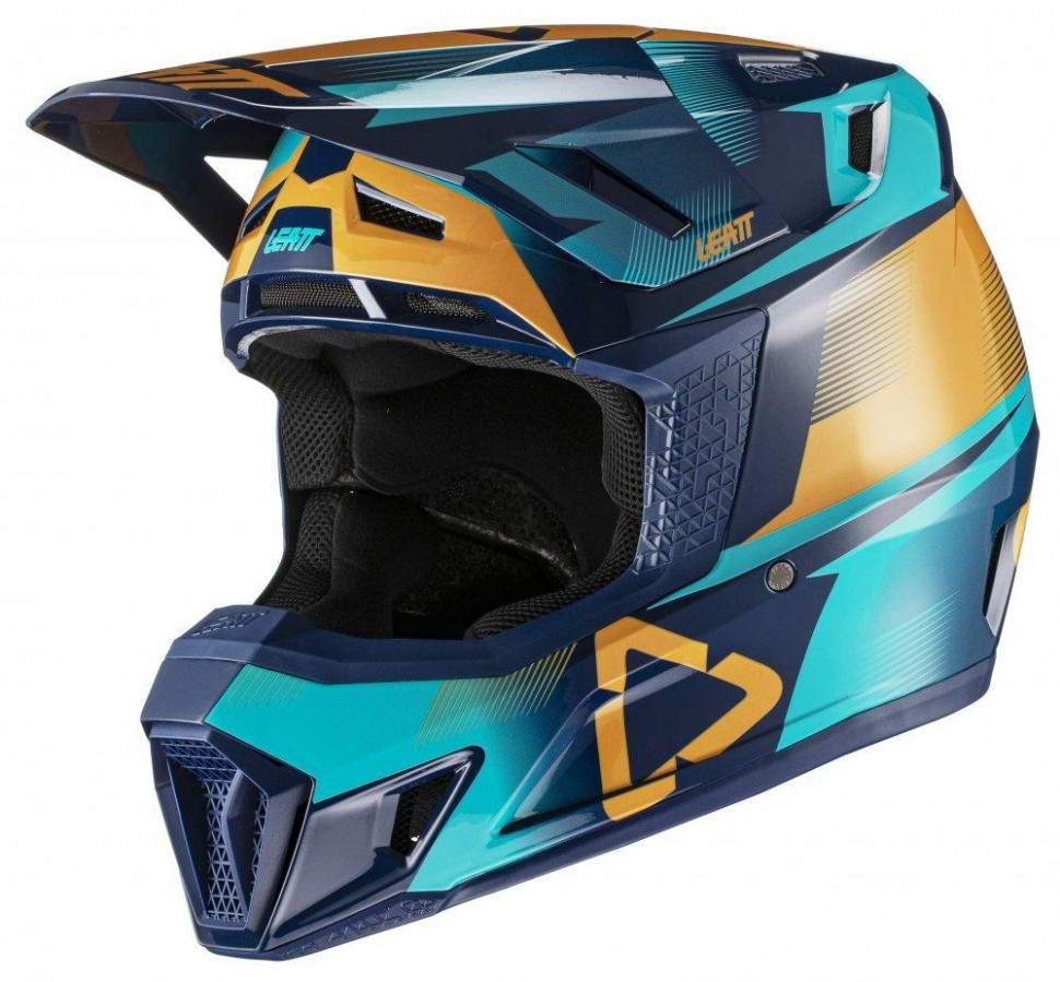 Мотошлем Leatt Helmet GPX 7.5 V21.1 + Goggle Blue
