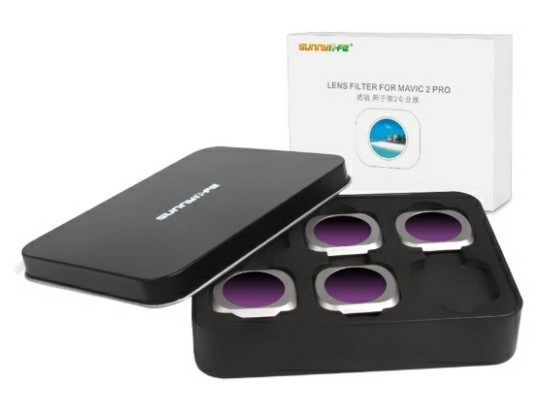 Набір фільтрів Sunnylife ND8/PL, ND16/PL, ND32/PL, ND64/PL для DJI Mavic 2 Pro (M2P-FI538)
