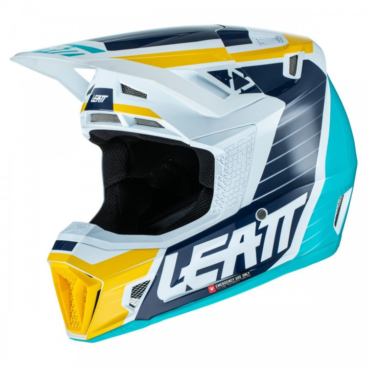 Мотошлем Leatt Helmet GPX 7.5 V22 + Goggle Aqua