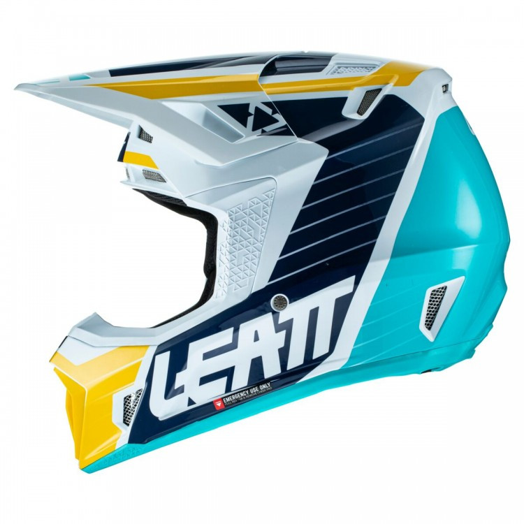 Мотошлем Leatt Helmet GPX 7.5 V22 + Goggle Aqua