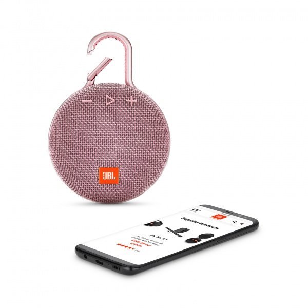 Портативна система JBL Clip 3 Pink (JBLCLIP3PINK)