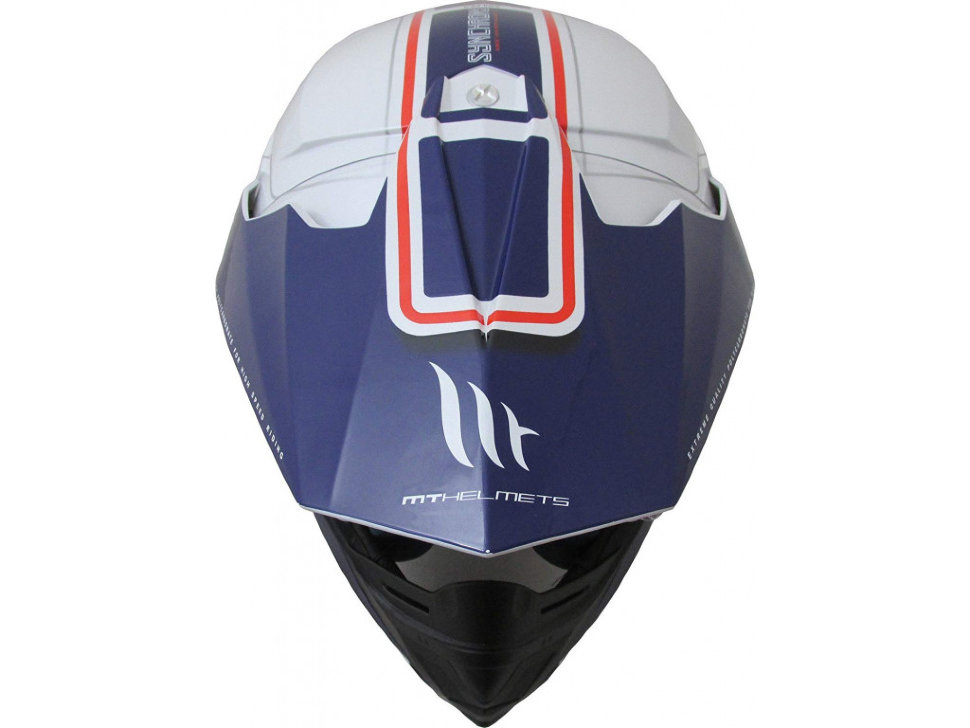 Мотошлем MT Helmets Synchrony SV Duo Sport Vintage White/Blue/Red