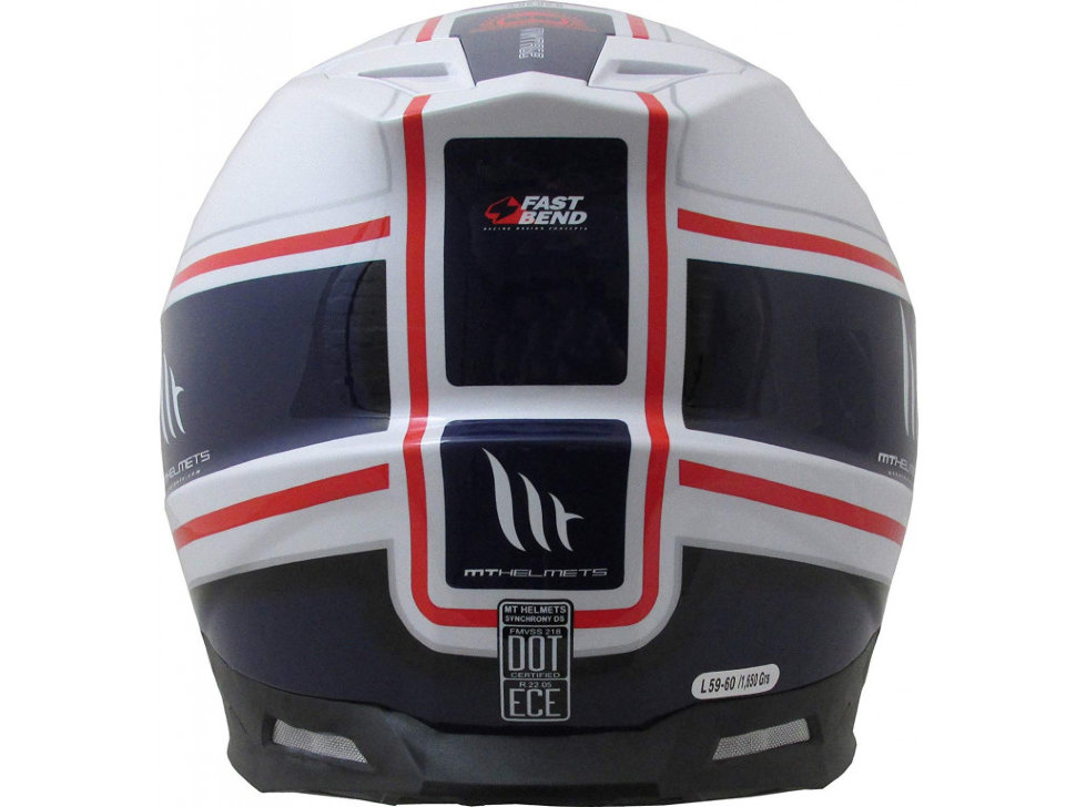 Мотошлем MT Helmets Synchrony SV Duo Sport Vintage White/Blue/Red