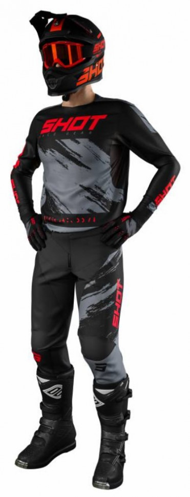 Мотоштани Shot Racing Contact Draw Red