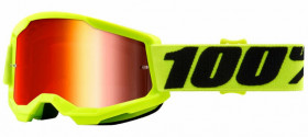 Детские мото очки 100% Strata II Youth Goggle Yellow Mirror Silver Lens (50521-251-04)