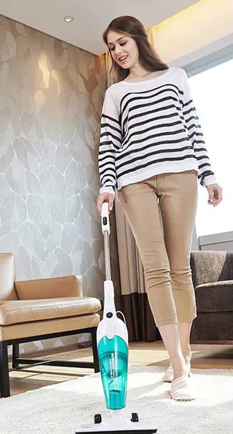 Вертикальний пилосос Deerma DX118C 2-In-1 Wired Vacuum Cleaner (DX118C)